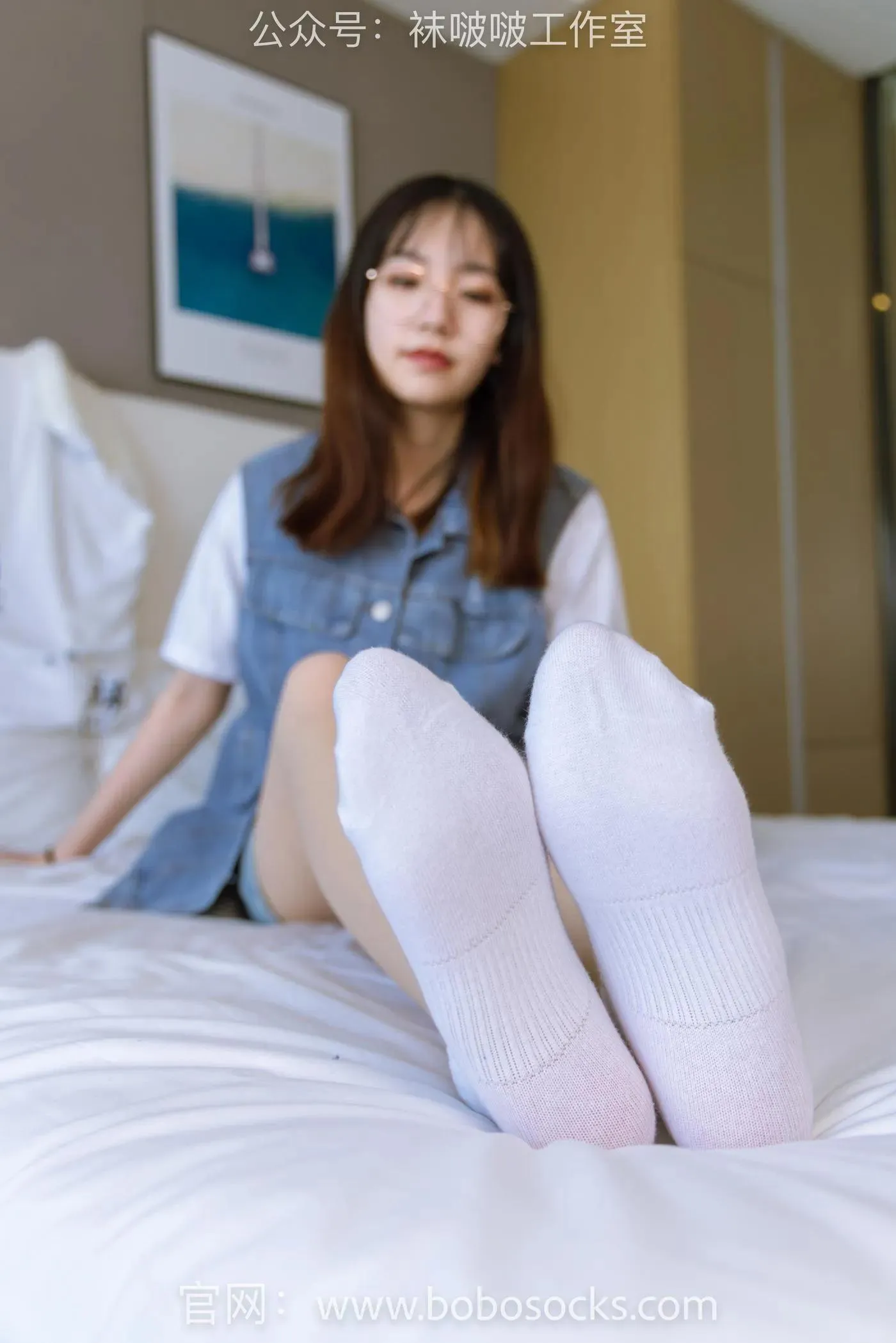 [BoBoSocks袜啵啵]NO.123 小甜豆-板鞋、白棉袜、肉丝 [140P]插图3